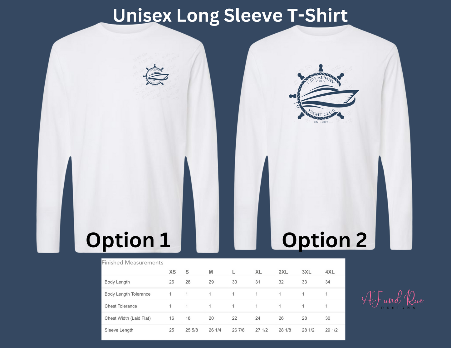 NA Yacht Club Unisex Long Sleeve Shirt