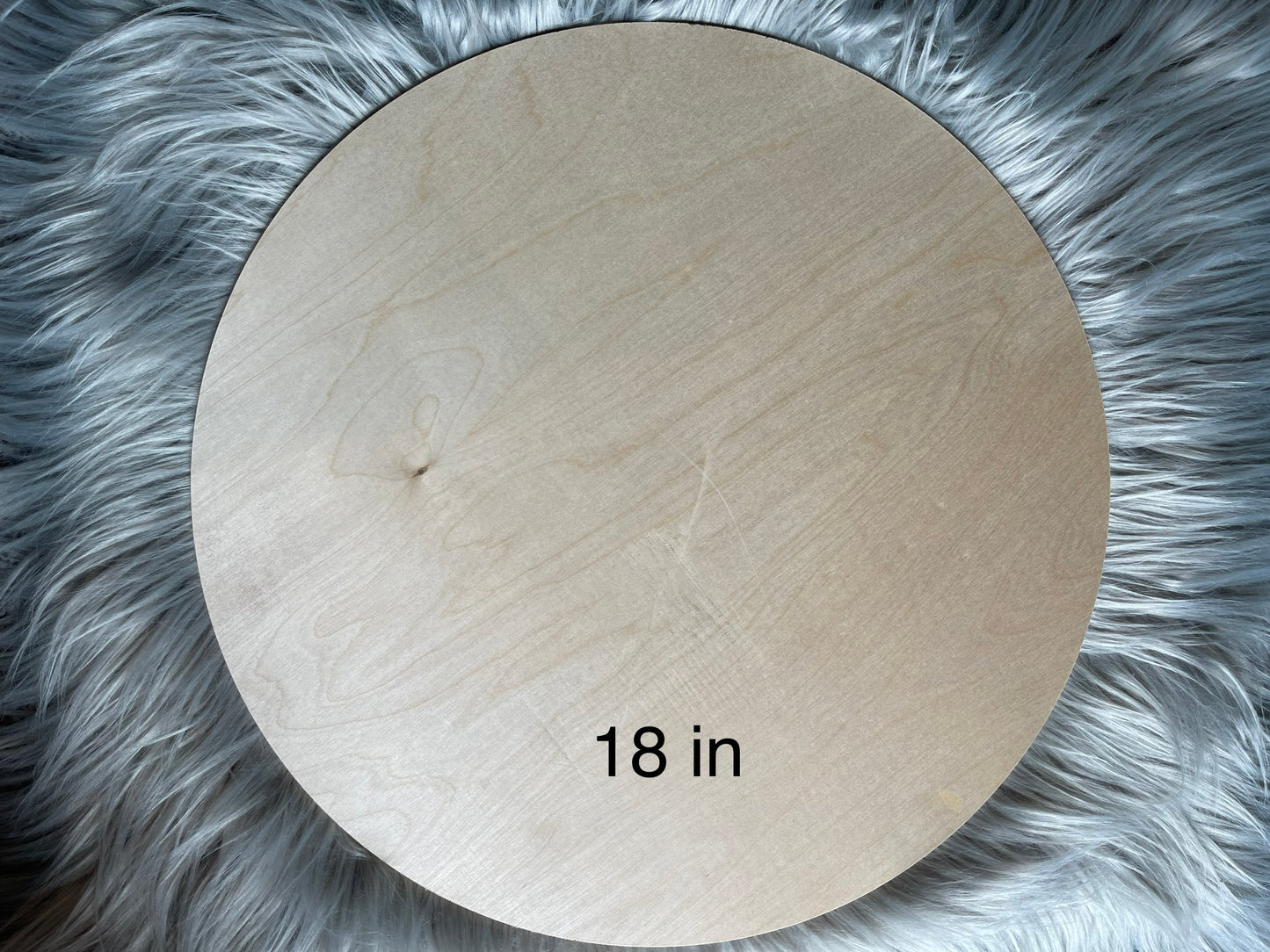 Custom 18in Wood round door sign