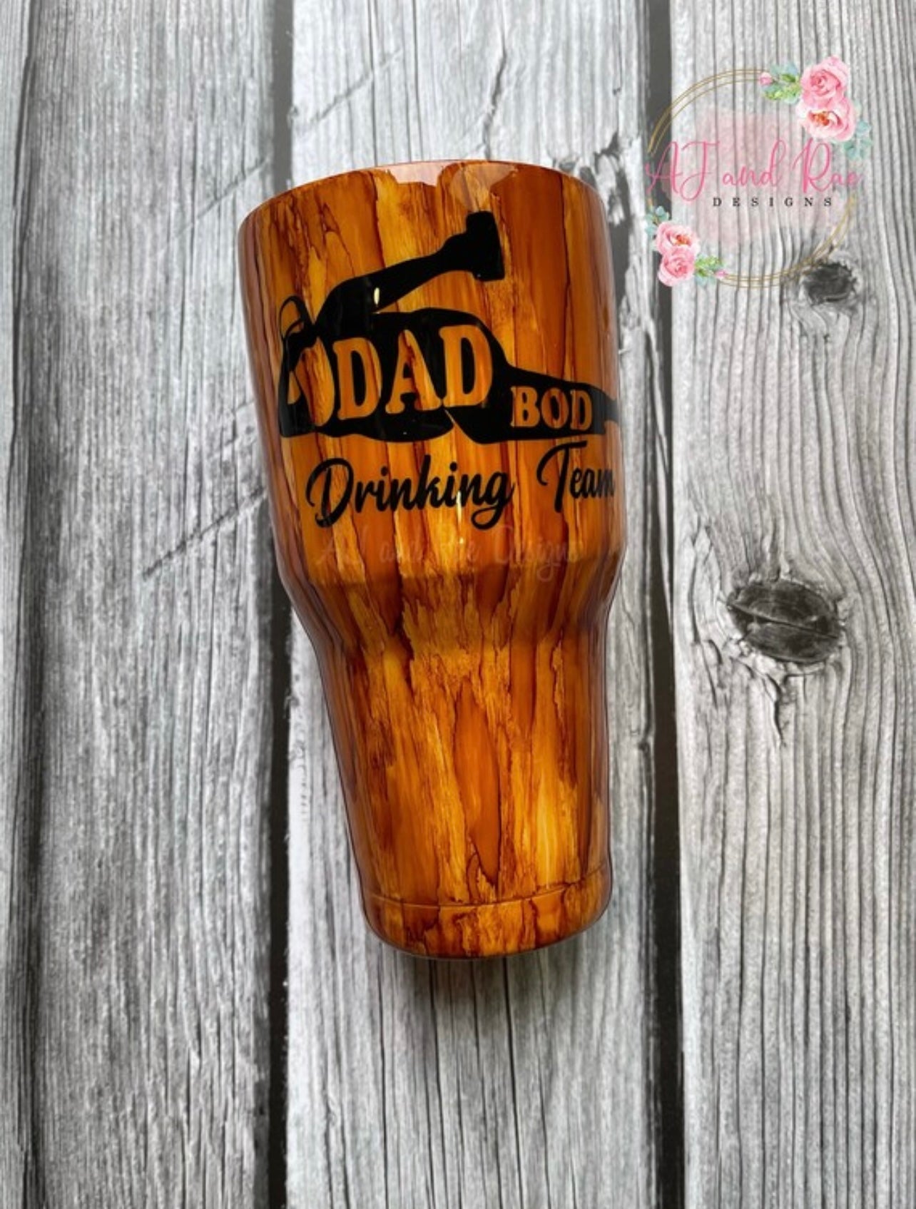 #Dadbod Woodgrain Tumbler