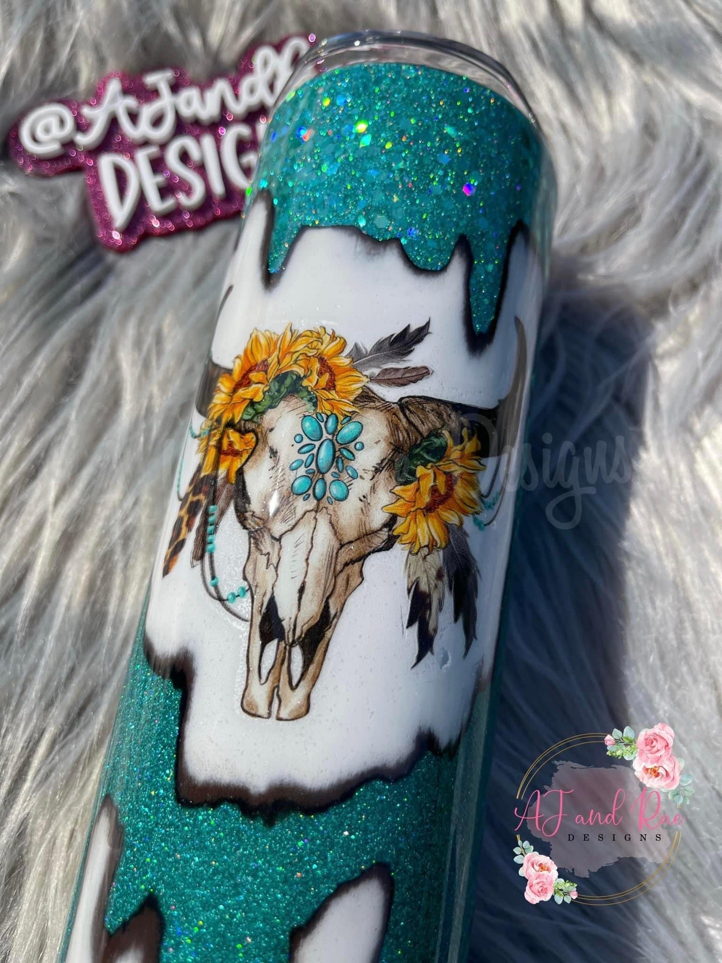 20 oz Southwestern sunflower tumbler
