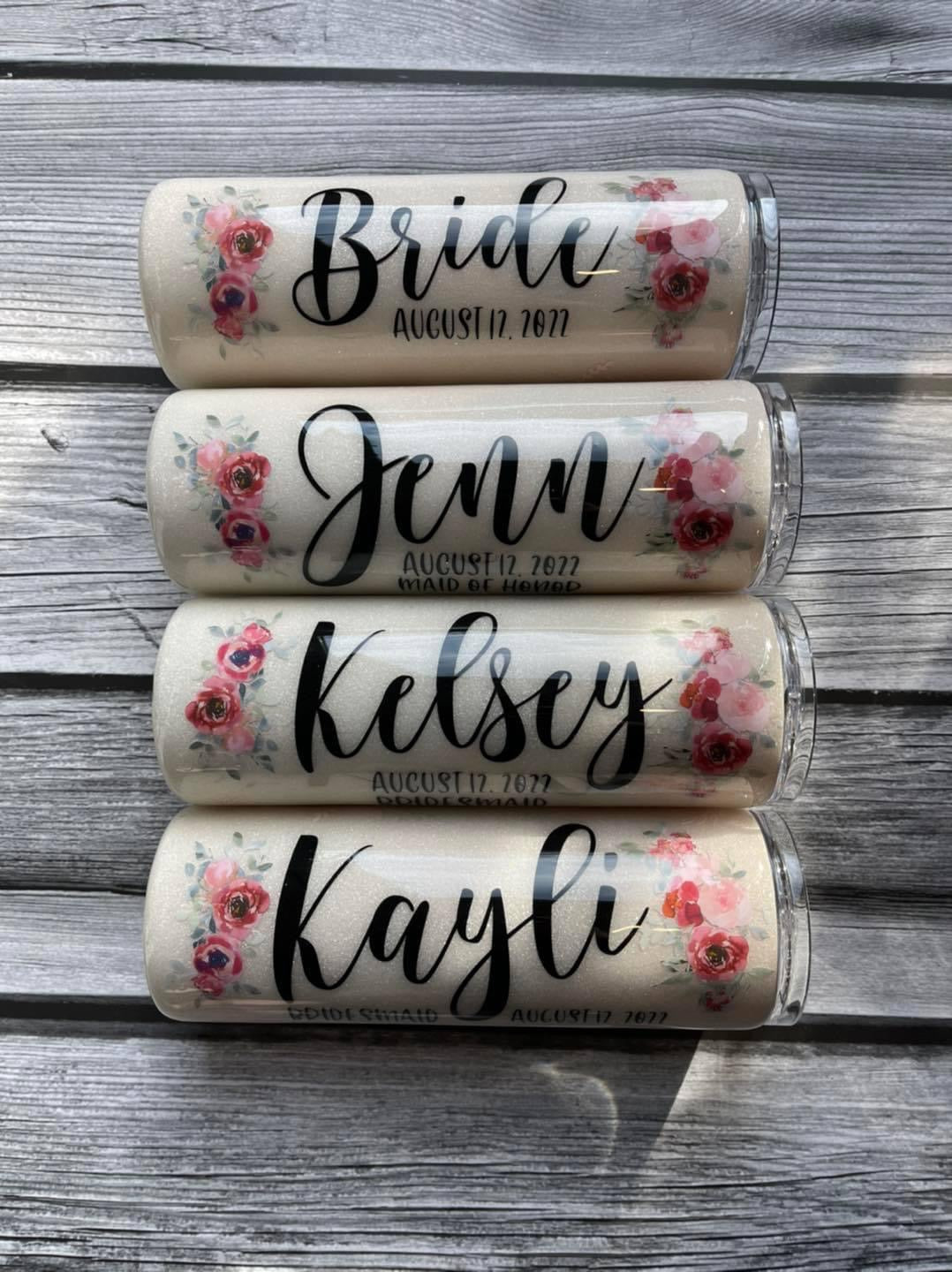 Wedding Party/ Bride/ Bridesmaid Tumbler