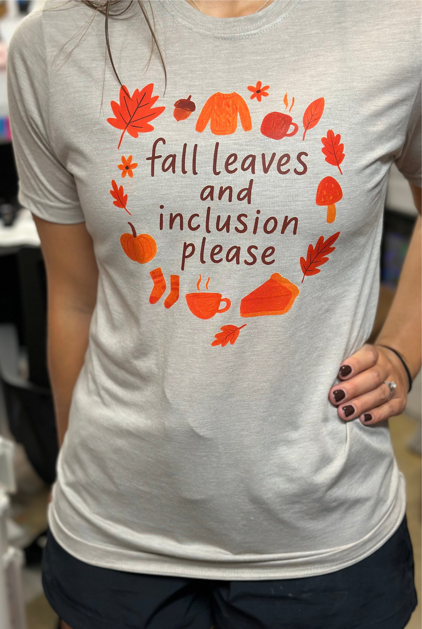 Fall Leaves and Inclusion Please