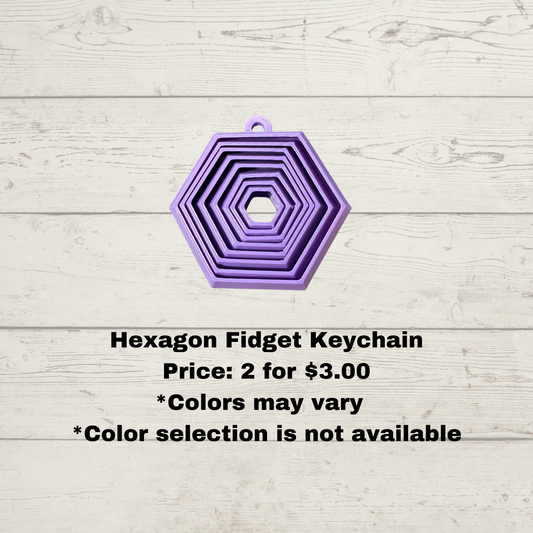 Hexagon Fidget Fkeychain