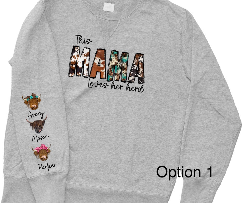 Mama Valentine theme Crewneck