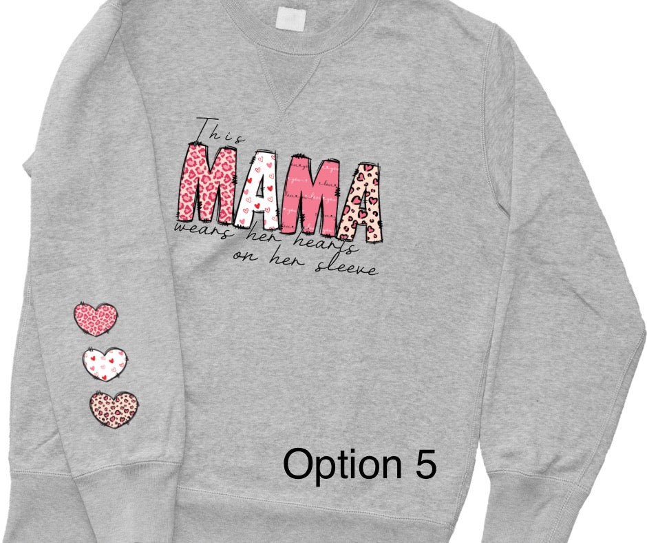 Mama Valentine theme Crewneck