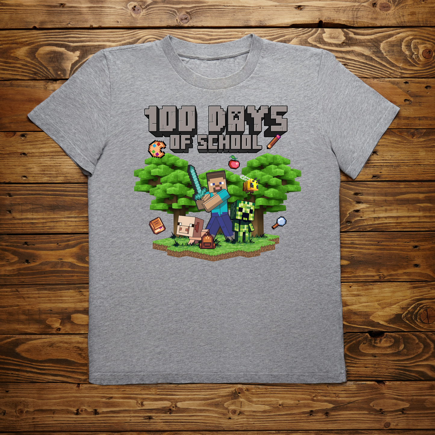 100 days of school Kids T-Shirt PRE-ORDER by 1-27-25 for local pickup