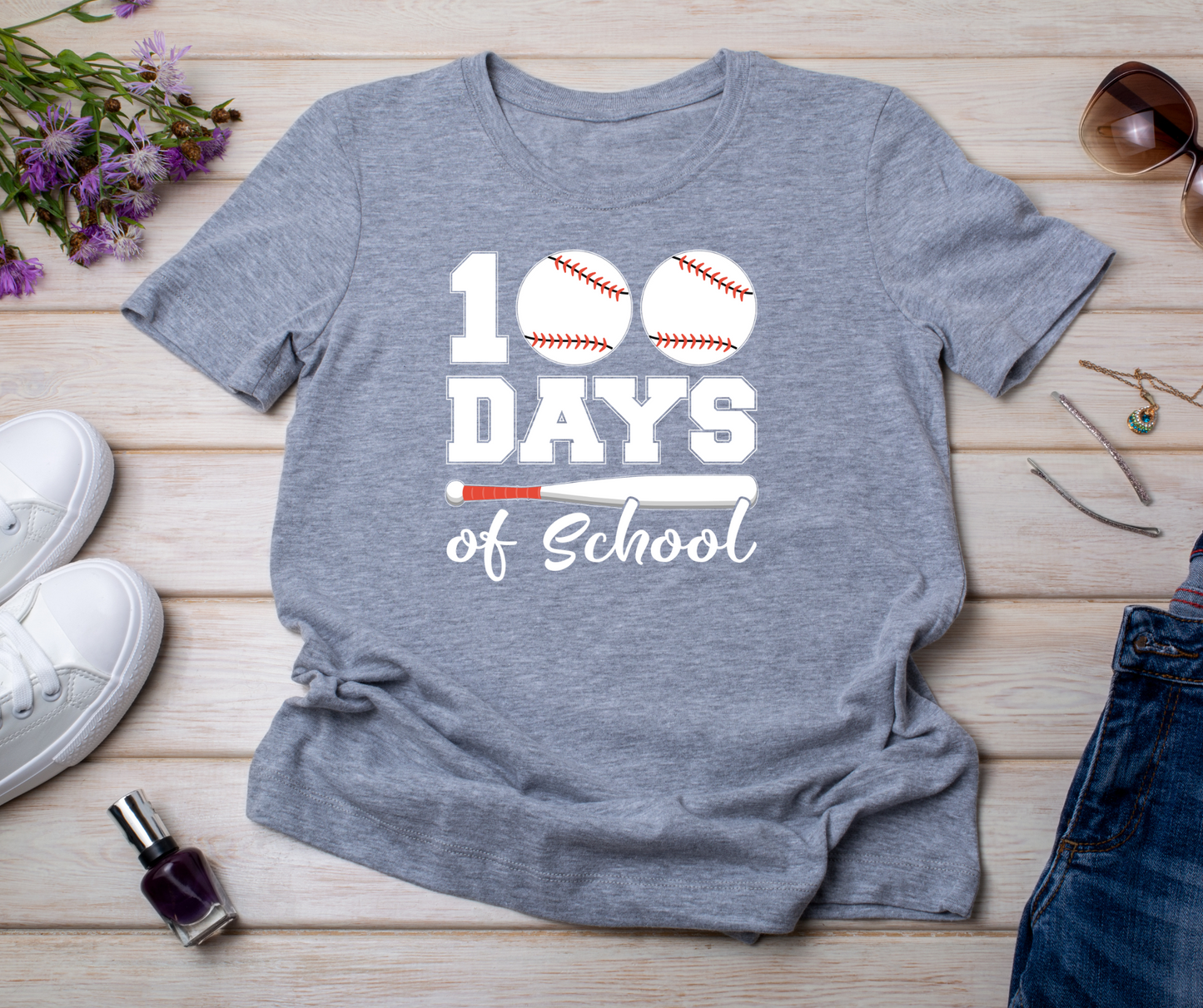 100 days of school Kids T-Shirt PRE-ORDER by 1-27-25 for local pickup