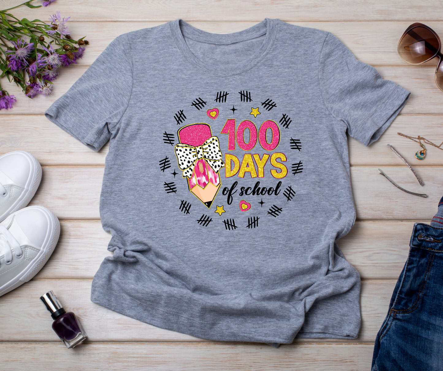 Teacher 100 days of school - *PRE-ORDER* WILL BE READY BY JANUARY 29th, *for local pickup