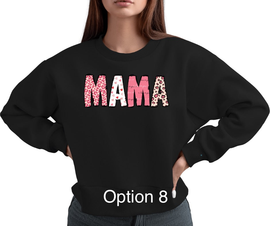 Mama Valentine theme Crewneck