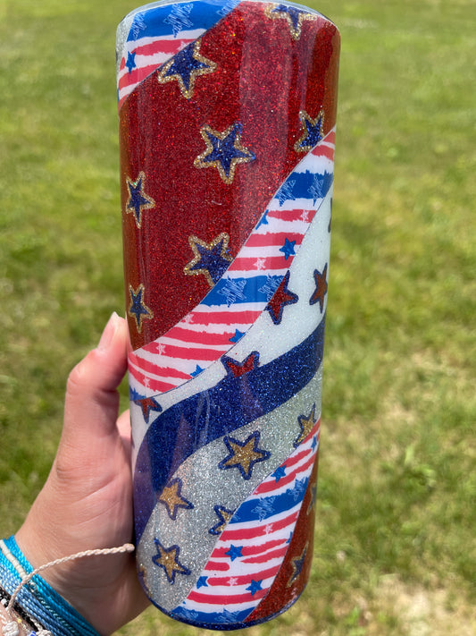 Stars and Stripes 20oz tumbler