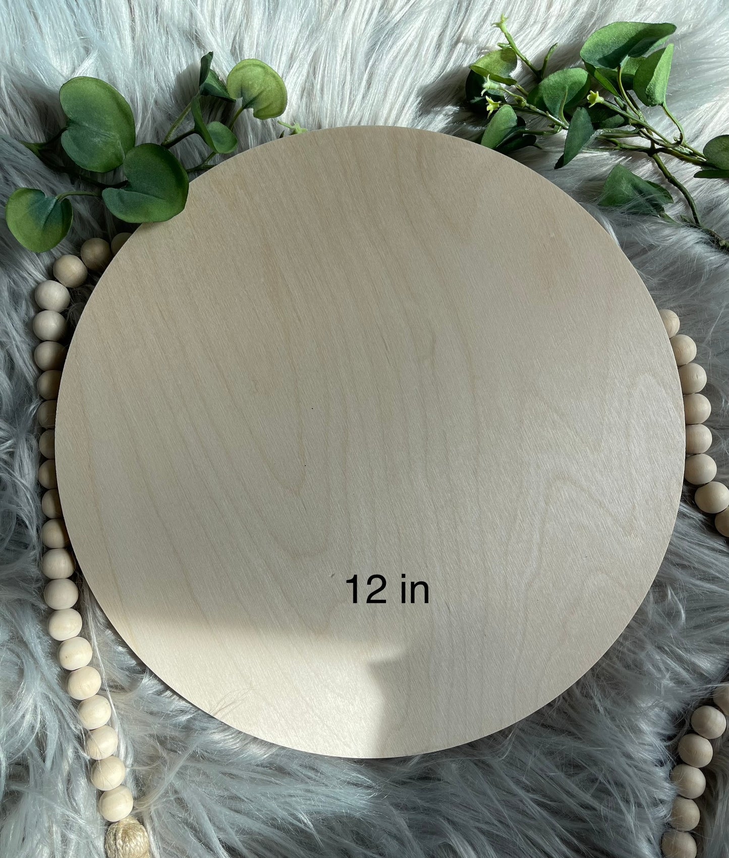 Custom 12in Wood round door sign