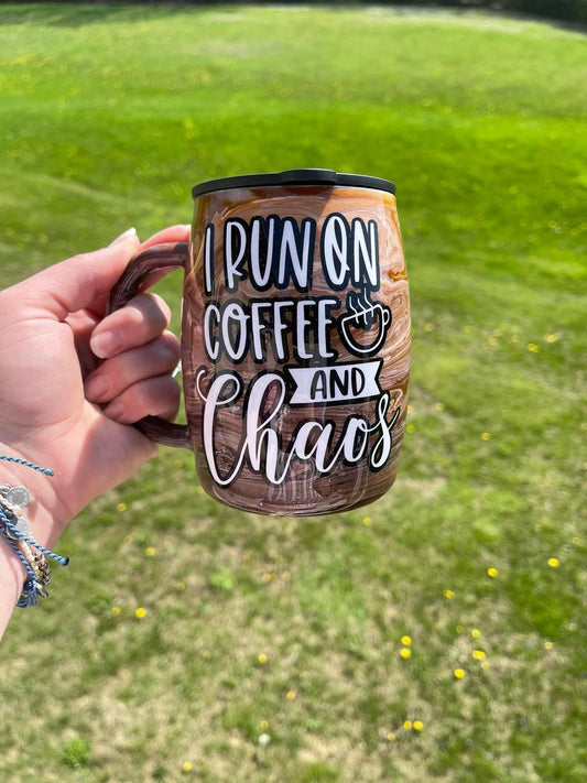 I Run on Coffee and Chaos mug